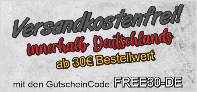 Versandkostenfrei ab 30€ Bestellwert